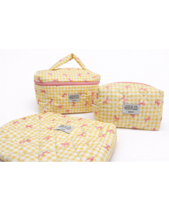 Σετ 3 τμχ Τσαντάκια νεσεσέρ με φιογκάκια 