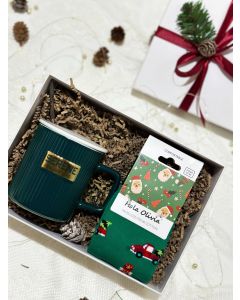 "Secret Santa" green - Gift Box 