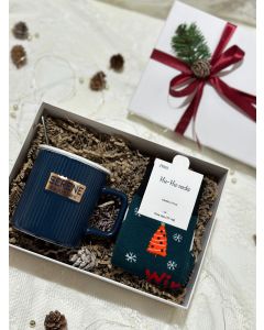 "Secret Santa" blue - Gift Box 